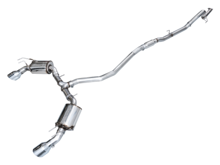 AWE Tuning 22+ Honda Civic Si Acura Integra Touring Edition Catback Exhaust - Dual Chrome Silver Tip For Cheap