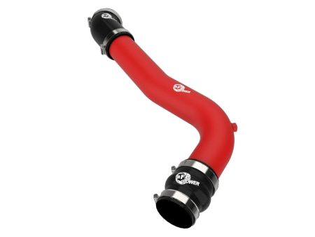 aFe 20-23 Ford Explorer ST V6 3.0L (tt) BladeRunner 2-3 4in Aluminum Cold Charge Pipe - Red Discount