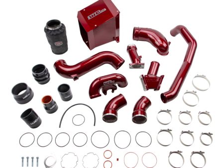 Wehrli 06-07 Chevrolet Duramax 6.6L LBZ Stage 2 High Flow Intake Bundle Kit - WCFab Red For Cheap