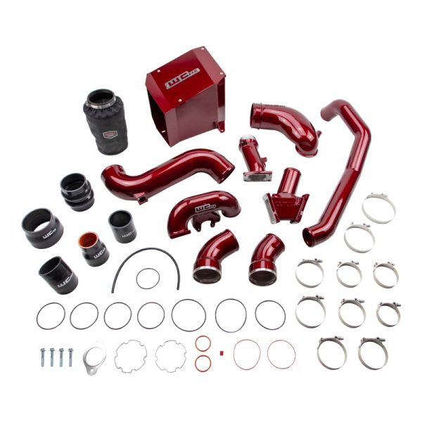 Wehrli 06-07 Chevrolet Duramax 6.6L LBZ Stage 2 High Flow Intake Bundle Kit - WCFab Red For Cheap