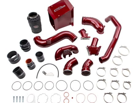 Wehrli 2007.5-2010 Chevrolet Duramax 6.6L LMM Stage 2 High Flow Intake Bundle Kit - WCFab Red Discount